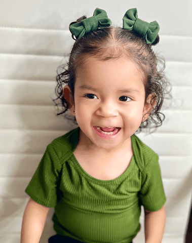 Hunter Green Bow Clips Hunter Green Bow Clips