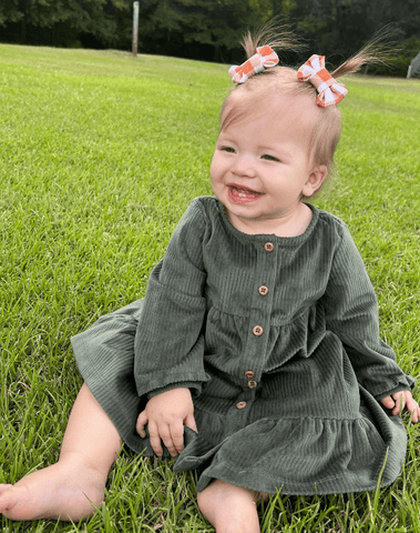 Cider Gingham Bow Clips Cider Gingham Bow Clips