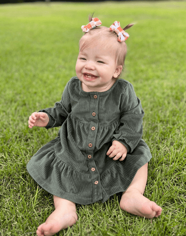 Cider Gingham Bow Clips Cider Gingham Bow Clips