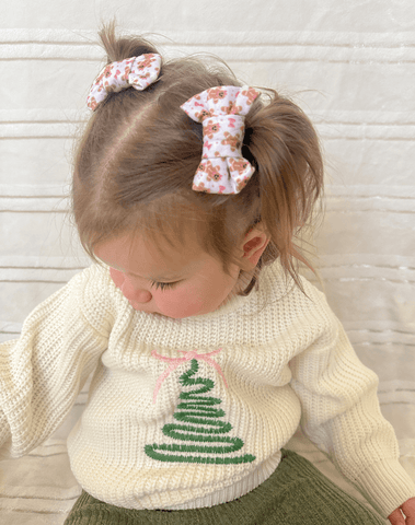 Gingerbread Bow Clips Gingerbread Bow Clips