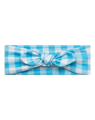 Blue Gingham Headband Blue Gingham Headband