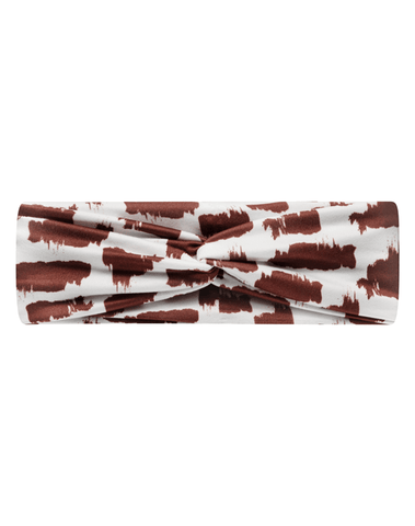 Brown Cow Hide Mom Headband Brown Cow Hide Mom Headband