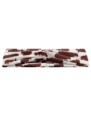 Brown Cow Hide Mom Headband Brown Cow Hide Mom Headband