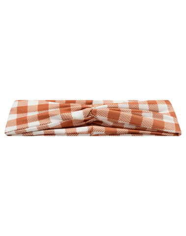 Cider Gingham Mom Headband Cider Gingham Mom Headband