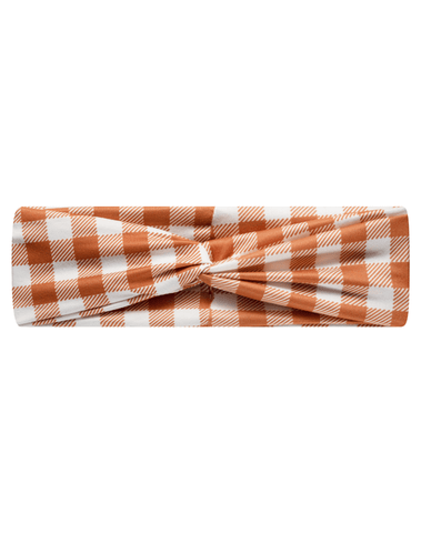 Cider Gingham Mom Headband Cider Gingham Mom Headband