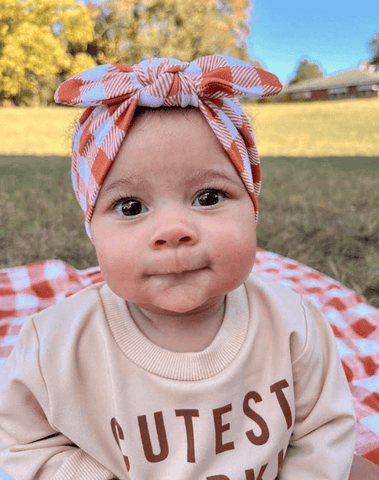 Cider Gingham Headband Cider Gingham Headband