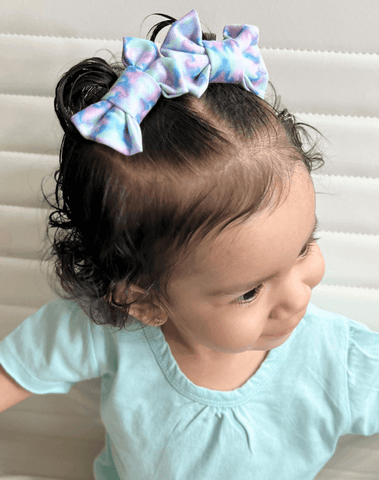 Cosmic Tie-Dye Bow Clips Cosmic Tie-Dye Bow Clips