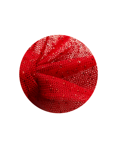 Red Tulle Bow Clips Red Tulle Bow Clips