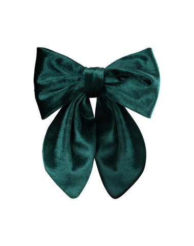 Emerald Green Velvet Fable Bow Emerald Green Velvet Fable Bow