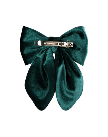 Emerald Green Velvet Fable Bow Emerald Green Velvet Fable Bow