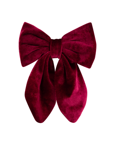 Burgundy Velvet Fable Bow Burgundy Velvet Fable Bow