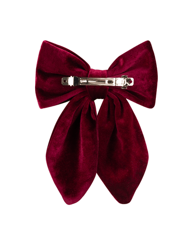 Burgundy Velvet Fable Bow Burgundy Velvet Fable Bow