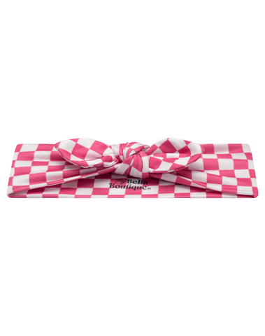 Hot Pink Checkered Headband Hot Pink Checkered Headband