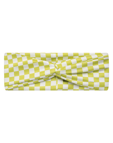 Lime Green Checkered Mom Headband Lime Green Checkered Mom Headband