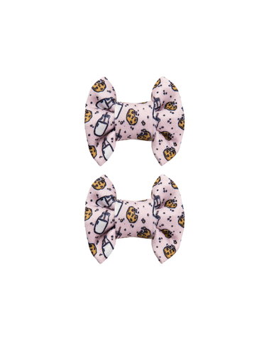 Milk and Cookies Bow Clips Milk and Cookies Bow Clips