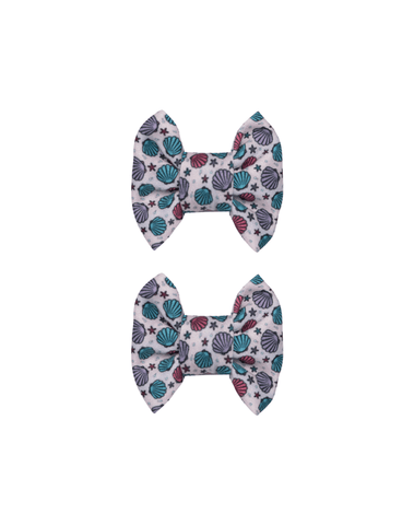Seashell Bow Clips Seashell Bow Clips