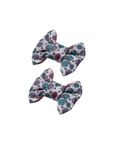 Seashell Bow Clips Seashell Bow Clips