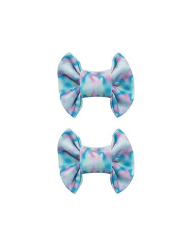 Cosmic Tie-Dye Bow Clips Cosmic Tie-Dye Bow Clips