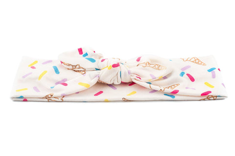 Ice Cream Top Knot Headband - By Bella Boutique Ice Cream Top Knot Headband - By Bella Boutique