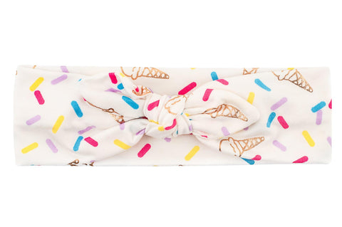 Ice Cream Top Knot Headband - By Bella Boutique Ice Cream Top Knot Headband - By Bella Boutique