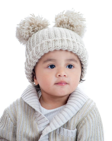 Crochet Double Pom Beanies Crochet Double Pom Beanies