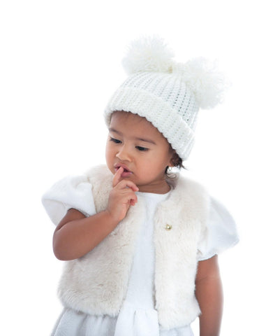 Crochet Double Pom Beanies Crochet Double Pom Beanies