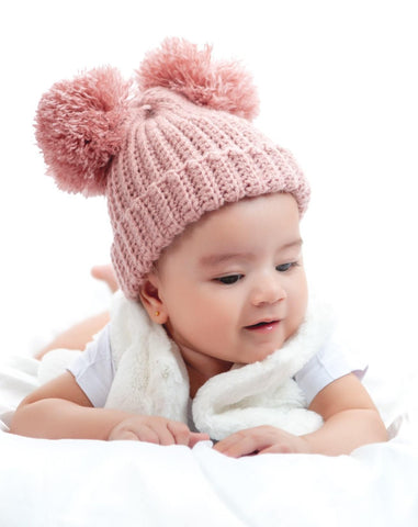 Crochet Double Pom Beanies Crochet Double Pom Beanies
