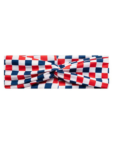 4th of July Checkered Mom Headband