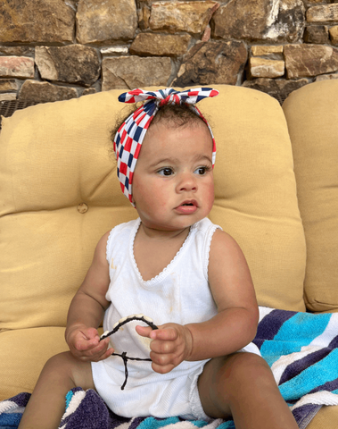 4th of July Checkered Headband