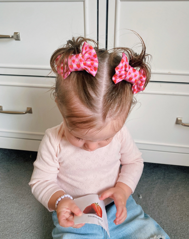 Strawberry Delight Bow Clips