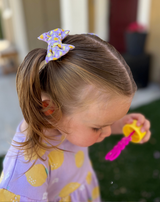 Lavender Lemonade Bow Clips