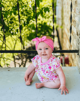 Pink Rose Headband