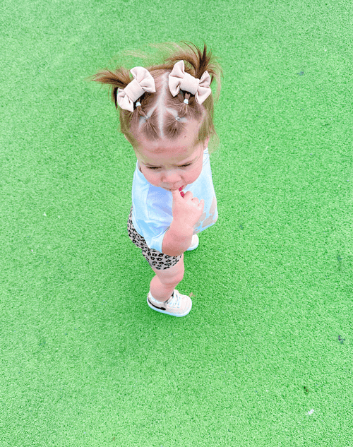 Almond Bow Clips