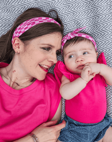 Barbie Pink Checkered Headband