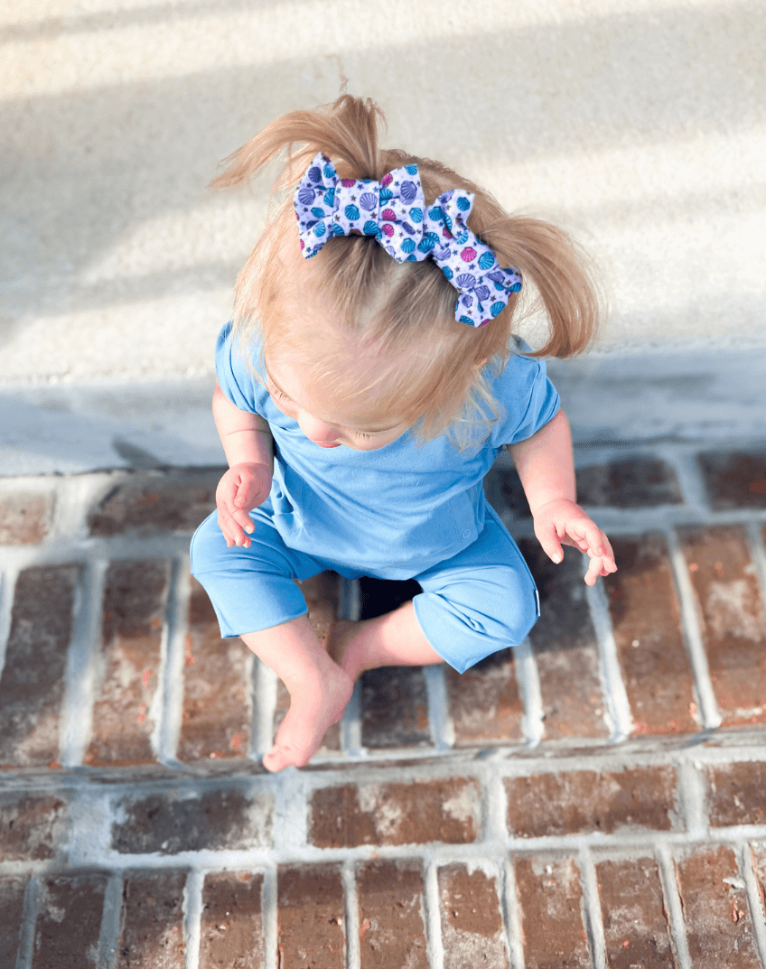 Seashell Bow Clips