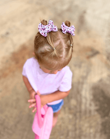 Pink Hello Kitty Bow Clips