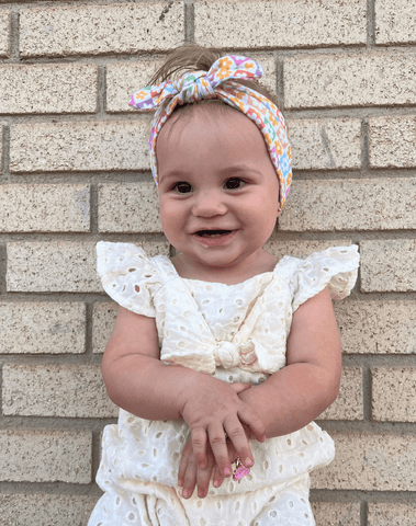 Flower Checkered Headband