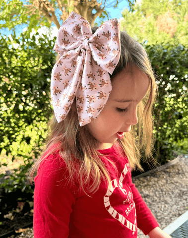 Rudolph Reindeer Satin Fable Bow