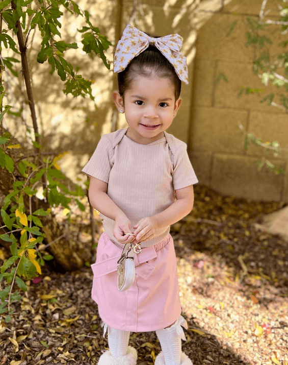 Gingerbread Satin Fable Bow