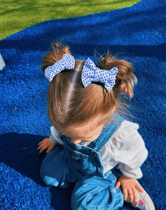 Bluebonnet Bow Clips