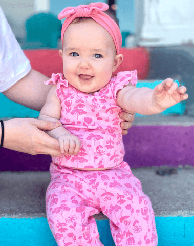 Pink Rose Headband