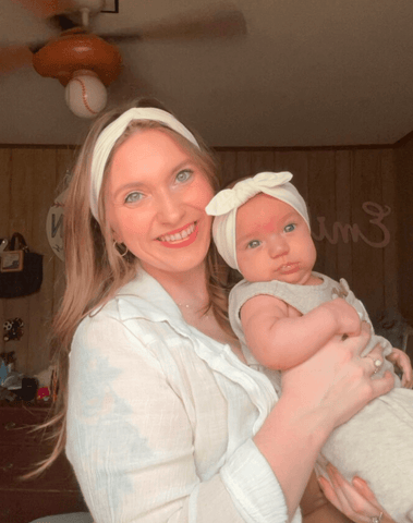 White Mom Headband