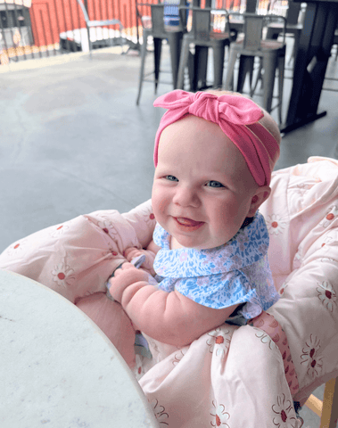 Pink Rose Headband