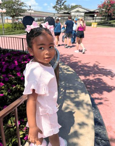 Pink Mickey Ear Clips