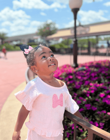 Pink Mickey Ear Clips