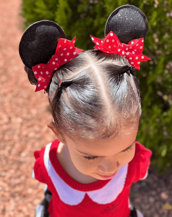 Red Mickey Ear Clips