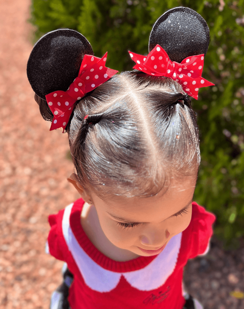 Red Mickey Ear Clips