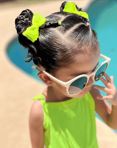 Neon Glow Bow Clips