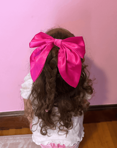 Magenta Satin Fable Bow