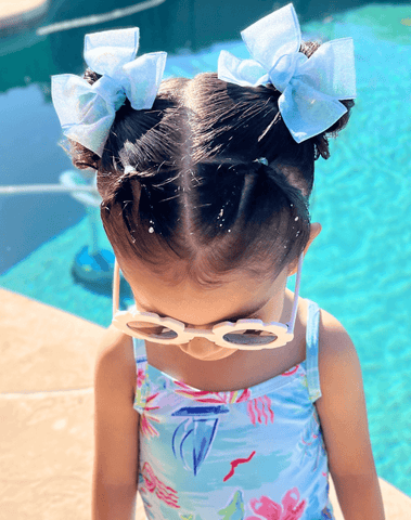 Seaside Shimmer Bow Clips